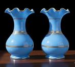 Vaas (2) - Opaline glas - Pair Opaline Baccarat, Antiek en Kunst, Antiek | Glas en Kristal