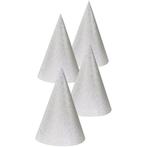 Zilverkleurige Glitter Feesthoedjes, Ophalen of Verzenden, Nieuw