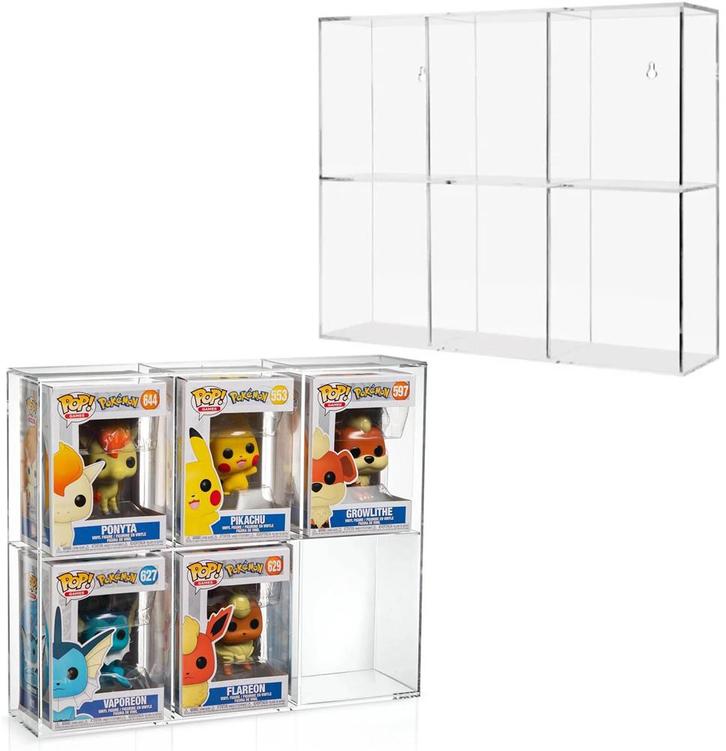 Acrylic Case - Funko Pop 6 Slots Display Case | Evoretro -, Verzamelen, Poppetjes en Figuurtjes, Nieuw, Verzenden