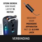 Karaoke Microfoon – Draadloos - Zwart – Lenco - MCW-011BK •, Muziek en Instrumenten, Verzenden, Zo goed als nieuw