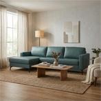 Leren hoekbank Match - 2.5-zits arm rechts + Longchair arm, 250 tot 300 cm, Bohemian, Industrieel, Modern, Scandinavisch, Hoekbank