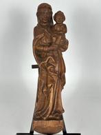Beeld, Maria with baby Jezus - 40 cm - Hout, Lindehout