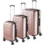Kofferset Brice 3-delig, TSA-slot - roségoud, Verzenden, Nieuw
