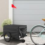 vidaXL Fietstrailer 30 kg ijzer zwart, Verzenden, Nieuw