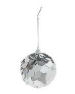 HEMA Kerstbal zilver pailletten 2+1 gratis, Diversen, Kerst, Verzenden, Nieuw