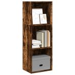 vidaXL Boekenkast 40x30x114 cm bewerkt hout gerookt, Huis en Inrichting, Kasten | Boekenkasten, Minder dan 50 cm, Verzenden, 100 tot 150 cm