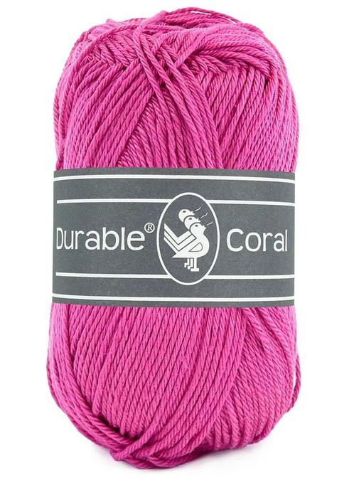 Durable Coral - 241 magenta - Gemerceriseerd Katoen Garen, Hobby en Vrije tijd, Breien en Haken, Ophalen of Verzenden