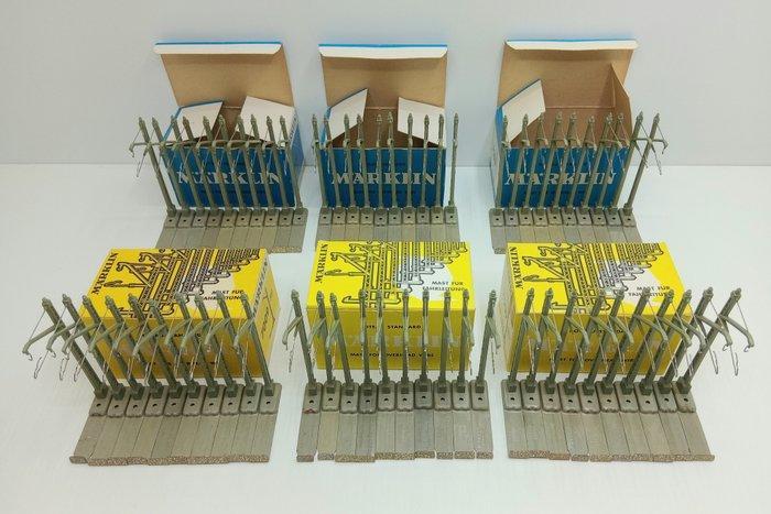 Märklin H0 - 7009 - Bovenleiding (60) - Catenary masts voor, Hobby en Vrije tijd, Modeltreinen | H0