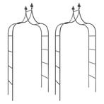 2x Tuinboog Staal Zwart - 2e Kans - Stevige Rozenboog - 4..., Ophalen of Verzenden, Nieuw