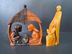 Kerstdecoratie - Hout - Afrikaanse kerstgroepen, Antiek en Kunst