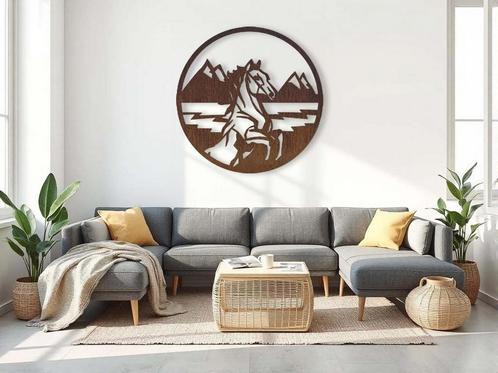 https://emielsdesigns.com/store/product/cortenstaal-cirkel-m, Huis en Inrichting, Woonaccessoires | Wanddecoraties, Nieuw, Verzenden