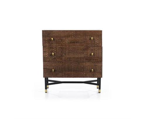 Kabinet Isa Donker Bruin 75 cm | Eleonora, Huis en Inrichting, Kasten | Ladekasten, Nieuw, Ophalen of Verzenden