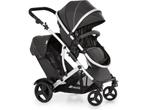 Hauck Duett 2 duo buggy - Vanaf geboorte - Zwart, Verzenden, Zo goed als nieuw