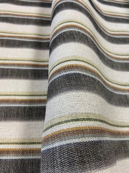 Zeldzaam weefsel van puur linnen met verticale zwarte en, Antiek en Kunst, Antiek | Kleden en Textiel
