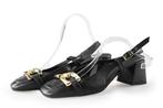 Stefano Lauran Slingbacks in maat 39 Zwart | 10% extra, Kleding | Dames, Schoenen, Verzenden, Zwart, Zo goed als nieuw, Stefano Lauran
