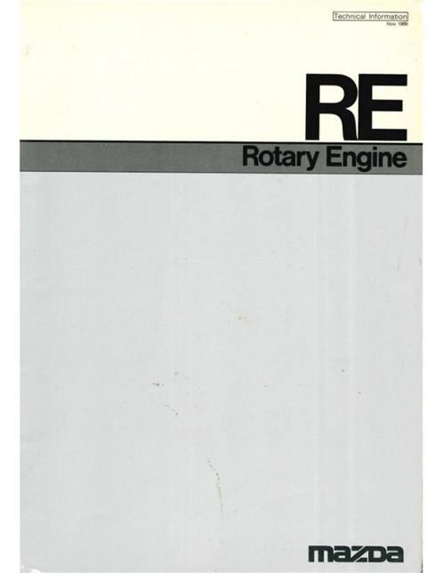 1986 MAZDA ROTARY MOTOR TECHNISCHE INFORMATIE, Auto diversen, Handleidingen en Instructieboekjes