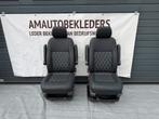 Voor stoelen met Zwart leder ruitjes Voor Transporter T5 T6, Ophalen, Nieuw, Volkswagen