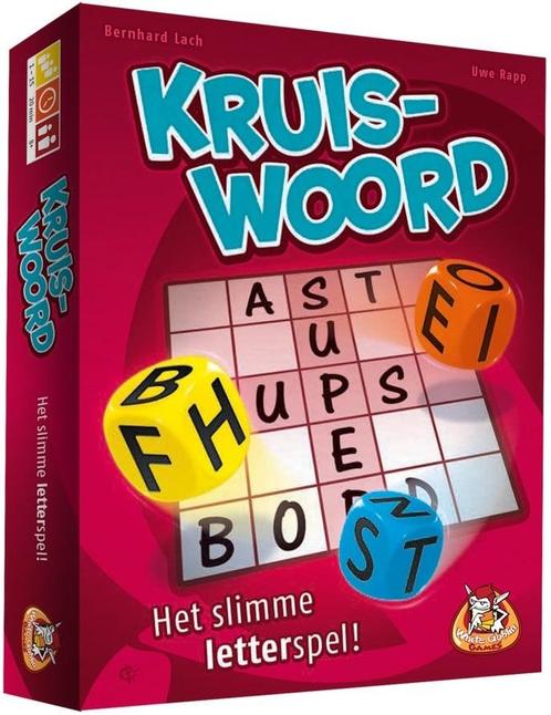 Kruiswoord - Dobbelspel | White Goblin Games - Dobbelspellen, Hobby en Vrije tijd, Gezelschapsspellen | Bordspellen, Nieuw, Verzenden