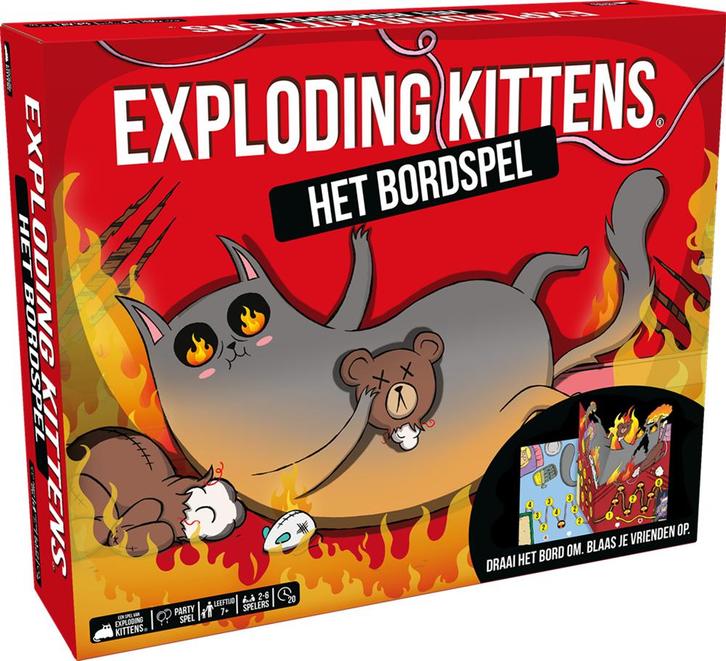 Exploding Kittens - Het Bordspel | Exploding Kittens -, Hobby en Vrije tijd, Gezelschapsspellen | Bordspellen, Nieuw, Verzenden