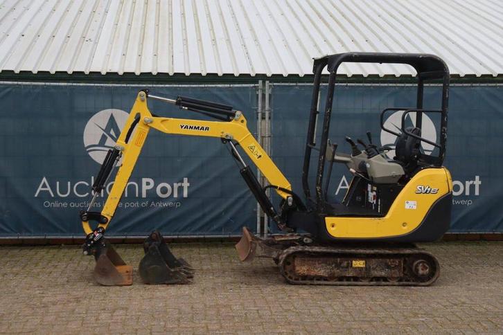 Veiling: Minigraver Yanmar SV16 Diesel 12kW 2016, Zakelijke goederen, Machines en Bouw | Kranen en Graafmachines, Graafmachine