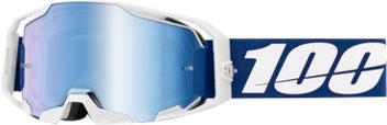 100% Armatic Crossbril Blue - Blue mirror lens ( 2025 collec, Motoren, Kleding | Motorkleding, Verzenden