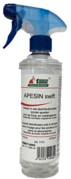 Tana Apesin Swift desinfectiemiddel - 20 x 500 ml, Huis en Inrichting, Schoonmaakartikelen, Verzenden