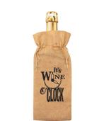 Cadeauzakje Fles Wine OClock 42cm, Hobby en Vrije tijd, Feestartikelen, Nieuw, Verzenden