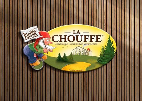 Reclamebord La Chouffe Blonde, Verzamelen, Merken en Reclamevoorwerpen, Nieuw, Ophalen of Verzenden