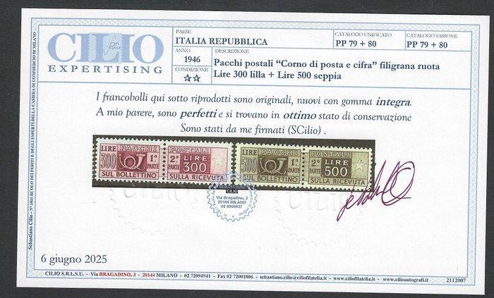 Italië 1954 - Republiek Italië: Postpakketten met filigranen, Postzegels en Munten, Postzegels | Europa | Italië