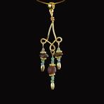 Oud-Romeins Hanger met Romeinse glaskralen