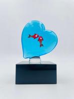Guidotti - sculptuur, Cuore con pesci - 7 cm - vetro di, Antiek en Kunst, Antiek | Glas en Kristal