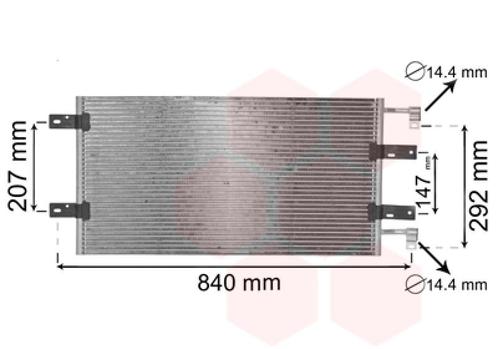LUCHTCONDENSATOR VOOR NISSAN PRIMASTAR 2002-2006 2765000QAH, Auto-onderdelen, Airco en Verwarming, Nieuw, Ophalen of Verzenden