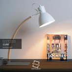Lucide CURF - Bureaulamp - 1xE27 - Wit, Huis en Inrichting, Verzenden, Zo goed als nieuw