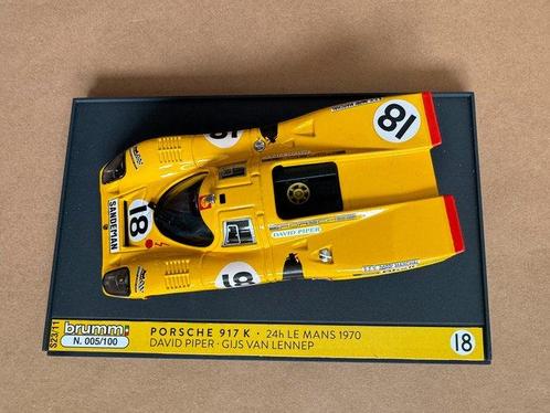 modelauto - Porsche - Brumm - 1:43 - Porsche 917 Le Mans, Hobby en Vrije tijd, Modelauto's | 1:5 tot 1:12
