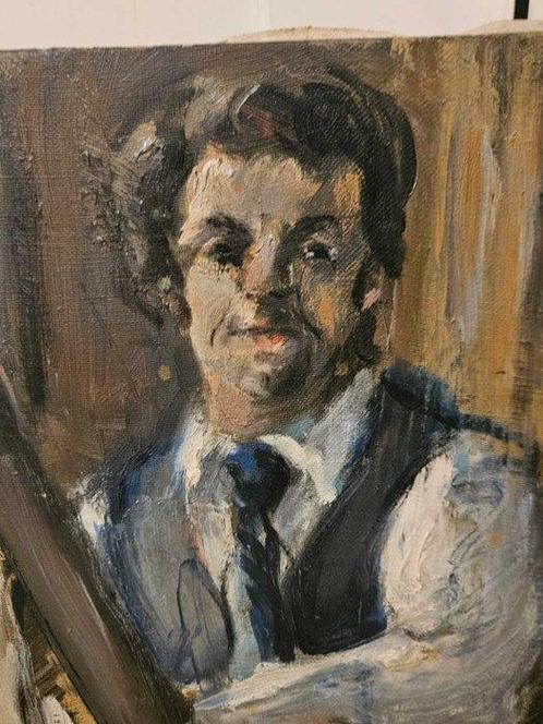 Europese school (XX) - El pintor y el gato, Antiek en Kunst, Kunst | Schilderijen | Klassiek