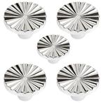 Meubelknop Fresno kunststof Zilver Set 5, Huis en Inrichting, Verzenden, Nieuw