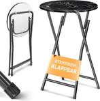 KESSER® Statafel - Bistrotafel - Klaptafel - 110cm - Zwart, Huis en Inrichting, Verzenden, Nieuw
