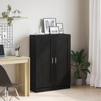 vidaXL Boekenkast 82,5x30,5x115 cm bewerkt hout zwart, Verzenden, Nieuw, Overige houtsoorten