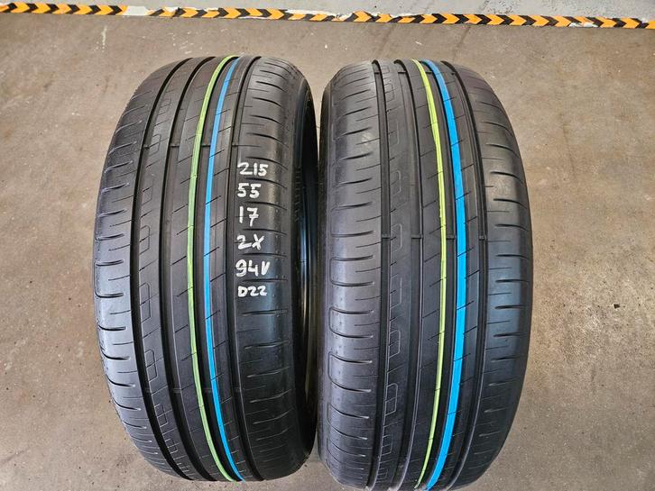 215/55/17 94V GOODYEAR ZOMERBANDEN 6,9MM PROFIEL DEMO 2X, Auto-onderdelen, Banden en Velgen, 17 inch, Erkend duurzaam, Zomerbanden