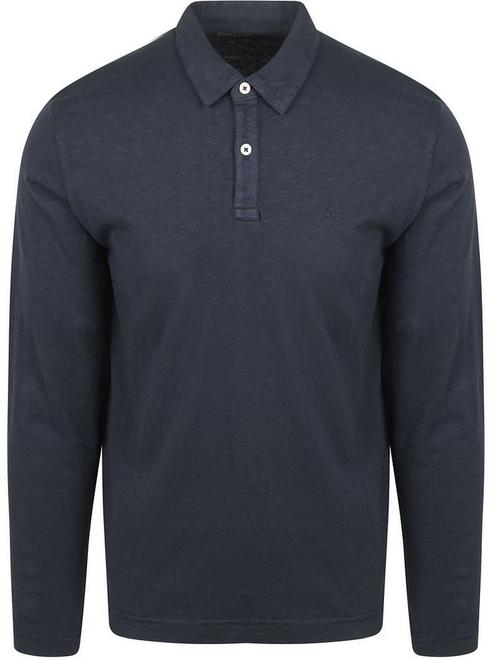 Marc OPolo Longsleeve Poloshirt Navy maat M Heren, Kleding | Heren, Polo's, Blauw, Nieuw, Maat 48/50 (M), Verzenden