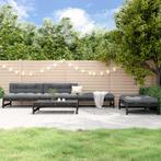 vidaXL 5-delige Loungeset massief grenenhout zwart, Verzenden, Nieuw, 5 zitplaatsen, Loungeset