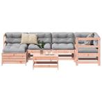 vidaXL 7-delige Loungeset massief douglas vurenhout, Verzenden, Nieuw, Loungeset