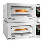 GGM Gastro | Pizzaoven op gas - 4+4x 34cm - Handmatig - met, Verzenden