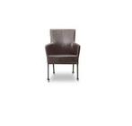 Eetkamerstoel Suske - eetkamerstoelen - Bruin, Nieuw, Bruin, Leer