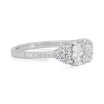 Ring - 18 karaat Witgoud - 1.42ct. tw. Diamant (Natuurlijk), Nieuw
