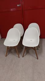 4x Eetkamer stoelen IKEA, Kuipstoelen, wit, Huis en Inrichting, Stoelen, Nieuw