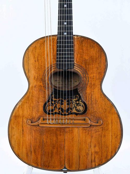 Giacinti Celeste & Figlio Harp Guitar 1880s, Muziek en Instrumenten, Snaarinstrumenten | Gitaren | Akoestisch, Klassieke of Spaanse gitaar