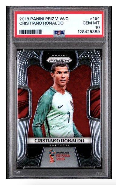 ≥ 2018 Panini Prizm Cristiano Ronaldo #154 - PSA 10 - 1 Graded