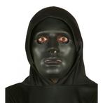 Zwart effen halloween gezichtsmasker - Halloween maskers, Ophalen of Verzenden, Nieuw