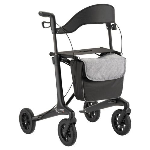 MultiMotion Carbon rollator met softwielen - Maat L - Zwart, Diversen, Rollators, Ophalen of Verzenden